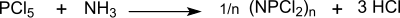 Synthesis of phosphorus nitrile chloride from phosphorus pentachloride and ammonia