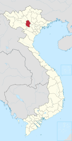 Poziția regiunii Provincie Phú Thọ