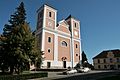 Čeština: Kostel Nanebevzetí Panny Marie v Pozořicích, okres Brno-venkov.