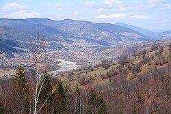 Utsyn mot landsbyen Preluci i Agăș