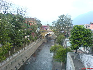 The Orizaba River in the city of Orizaba.