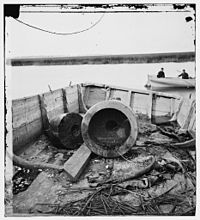 Remains of the Floating Battery, 1863 Remains Floating Battery Charleston harbor.jpg
