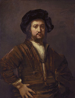 Rembrandt Harmensz van Rijn - Portret van een man met de handen in de zij 1658