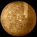 Immagine di un lato di Mercurio (Sonda Mariner 10)