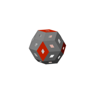 Rhombic triacontahedron 1 (convex), size s, pyritohedral.png