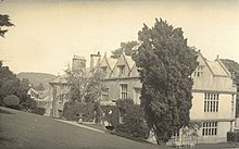 A view of Rhual from the rear, from a 1931 postcard Rhual Mansion postcard.jpg