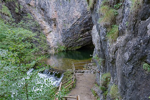 Der Pießlingursprung in Roßleithen (Oberösterreich) ist eine der größten Karstquellen Österreichs