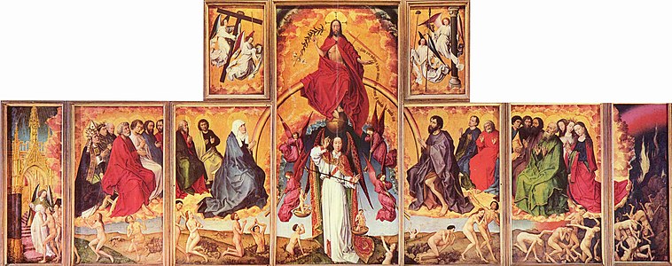 Políptic flamencː El Judici Final, de Rogier Van der Weyden (amb les portes obertes)