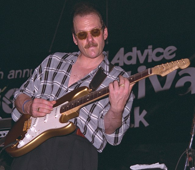 Earl playing the 1996 Riverwalk Blues Festival