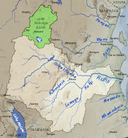 แผนที่ลุ่มน้ำแม่น้ำรูฟีจี