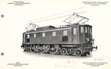 Lokomotive 10401 auf dem Typenblatt der SLM