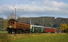 Be 4/6 12320 travelling between Rämismühle-Zell and Rikon in 2009