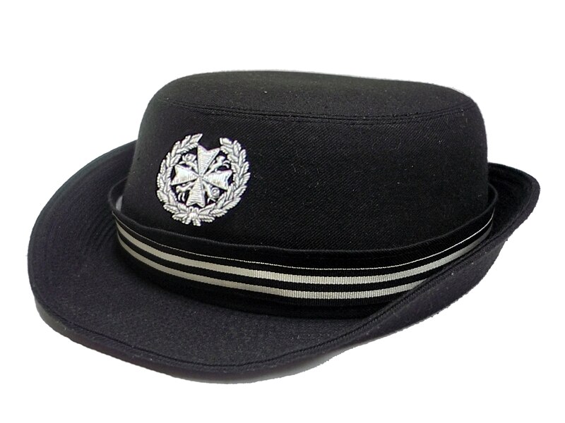 File:SJAS Bowler's Hat with Lining for Commissioner.jpg