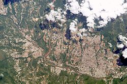 Vista satelital de los teques venezuela
