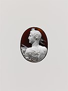 Sardonyx cameo portrait of the Emperor Augustus MET DP155547.jpg