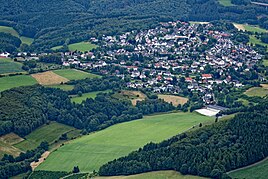 Luftbild von Heedfeld mit der Ortslage Eichholz