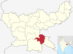 Ubicación del distrito de Seraikela Kharsawan