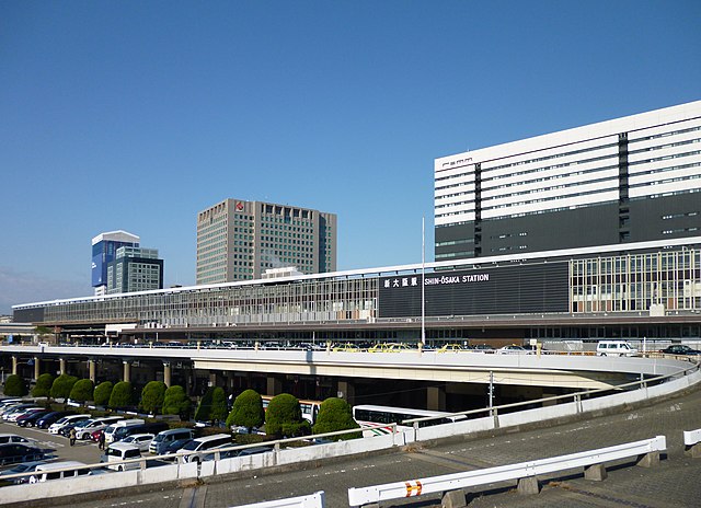 Shin-Osaka station building in 2018