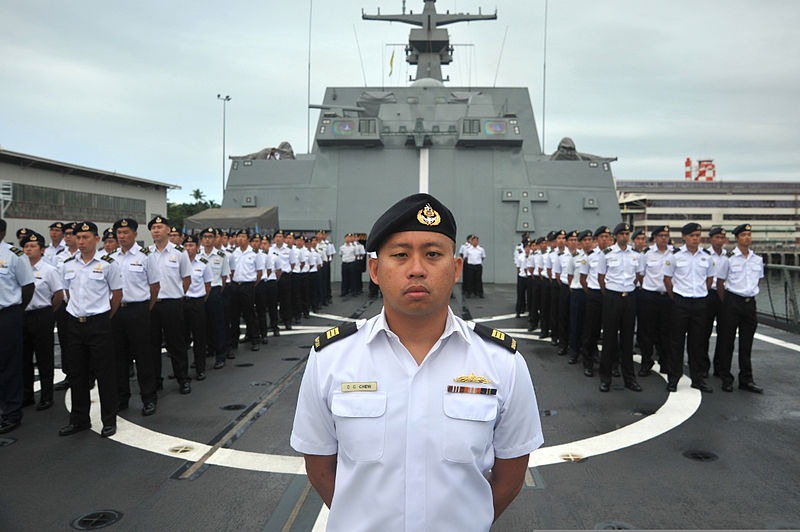 File:Singapore service members stand by for morning colors aboard the frigate RSS Intrepid (F 69) at Joint Base Pearl Harbor-Hickam, Hawaii, June 29, 2014, during the Rim of the Pacific (RIMPAC) 2014 exercise 140629-N-IU636-082.jpg