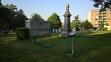 Site of Fairfax Chapel in 2017 Site of the Fairfax Chapel, today in Oakwood Cemetery.jpg