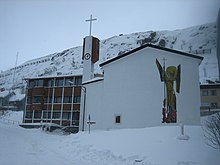 St. Michael's church in Hammerfest, Norway, the northernmost Catholic church in the world St. Michael's Church in Hammerfest.jpg