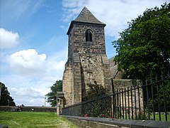 The tower of the 1826 church