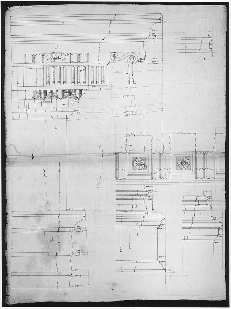 File St Peter S Entablature Profile Reflected Ceiling Details Of