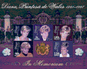 Sello postal de Moldavia (1998), dedicado a la princesa Diana