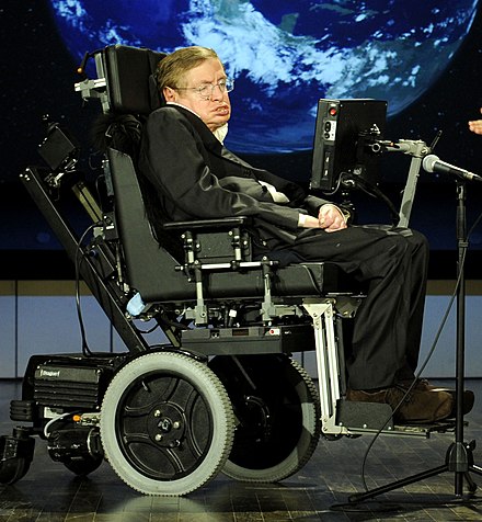 Dr. Stephen Hawking used the "talking wheelchair" or the Versatile Portable Speech Prosthesis. To operate the VSP, Dr. Hawking used a thumb switch and a blink-switch that was attached to his glasses to control his computer.[91]