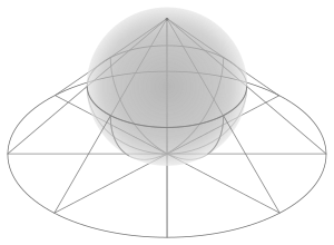 Stereographic projection in 3D.svg