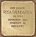 Stolperstein für Rosa Baumgarten (Glienicke (Nordbahn)).jpg