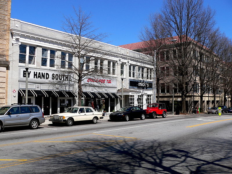 File:Storefronts on East Ponce de Leon, Decatur.jpg