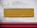 Street sign Mittelstrasse (Flensburg), picture 002.JPG