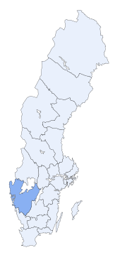 موقعیت شهرستان وسترا یوتلاند در سوئد