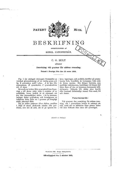 File:Swedish patent 64 Anordning vid qvarnar för sädens rensning.pdf