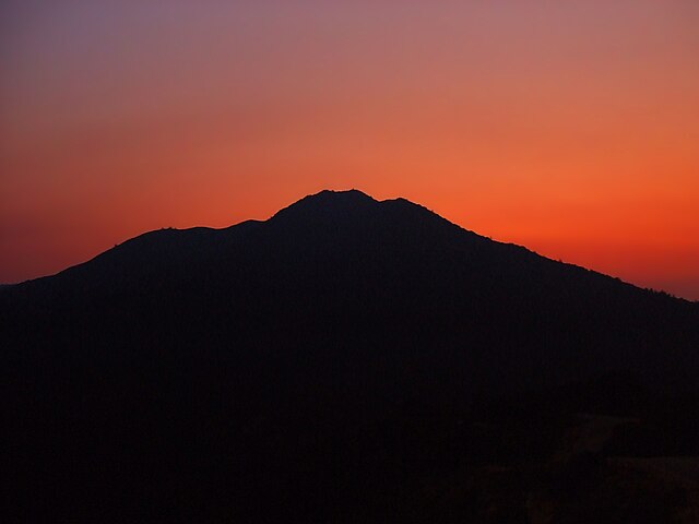 Sunset behind Mount Tamalpais