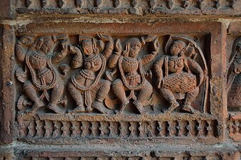 Terracotta panels at the Vishnu Mandir of the Bansberia Royal Estate.