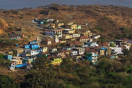 Hus på Elephanta