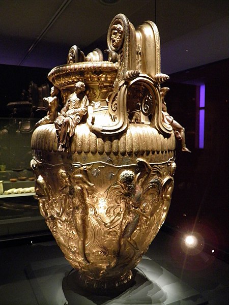 File:The Derveni krater, late 4th century B.C., Maenad carrying a human baby over her shoulder, Archaeological Museum, Thessaloniki, Greece (7457845052).jpg