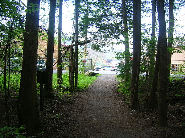 Gatlinburg Trail entering Gatlinburg from the Great Smoky Mountains National Park