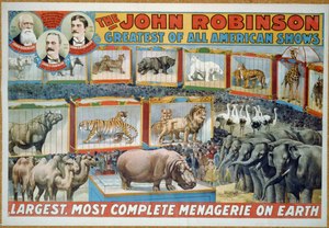 Джон Робинсън Най-голямата, най-пълната менажерия на Земята LCCN2002719026.tif