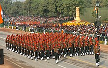 Maratha Light Infantry Regiment marching contingent, Republic Day parade, 2009 The Maratha Light Infantry Regiment marching contingent passes through the Rajpath during the 60th Republic Day Parade-2009, in New Delhi on January 26, 2009.jpg