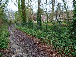 The bridleway reaches the Arundel & District Community Hospital (2) (geograph 3282412).jpg