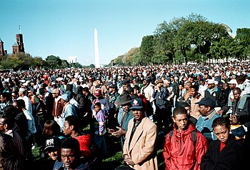 Million man march, Washington DC, 1995 - great...