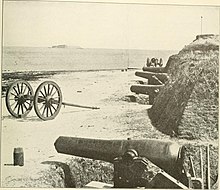 Fort Johnson, with Fort Sumter in background