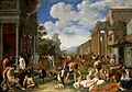 The plague of the Philistines at Ashdod. Oil painting by Pie Wellcome V0017189.jpg
