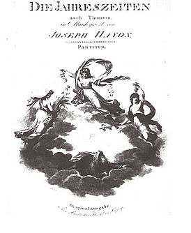 Обложка первого издания «Времен года» Йозефа Гайдна.