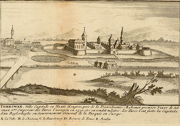 Mosques in Temeşvar in 1656