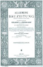 Thumbnail for Allgemeine Bauzeitung