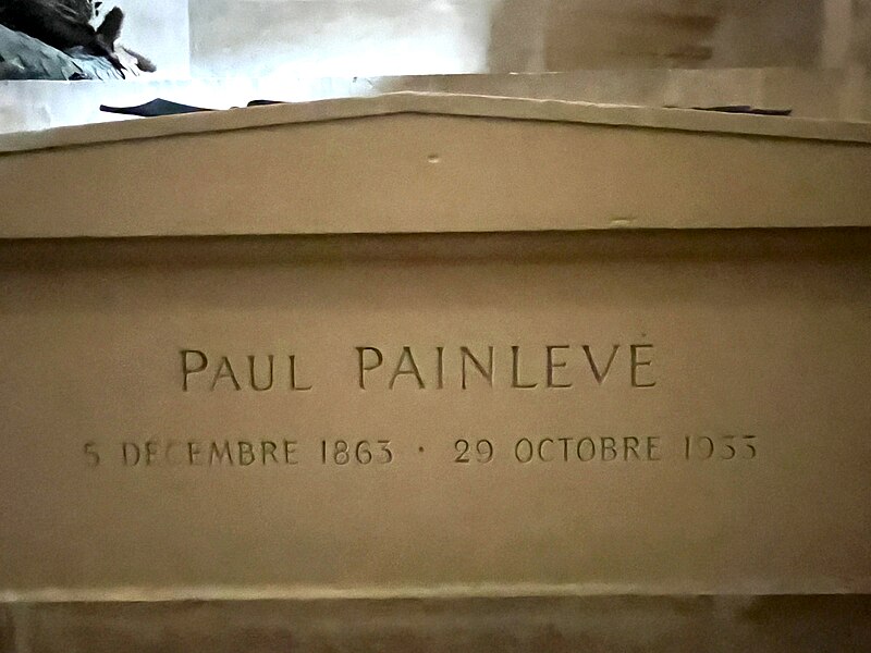 File:Tomb of Paul Painlevé in Panthéon, August 2023.JPG